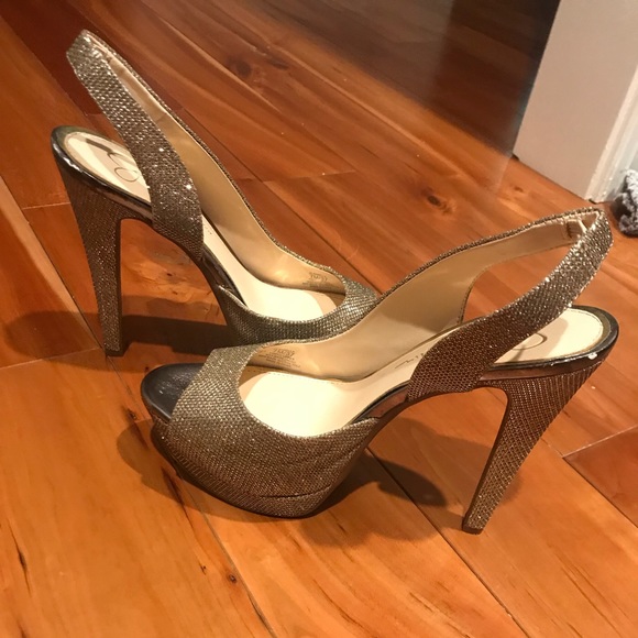 Platform Peep Toe Heels - Picture 2 of 6